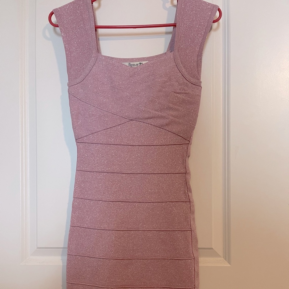 Forever21 pink sparkly dress